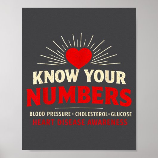 Heart Disease Awareness Go Red In February Health  Poster (Voorkant)