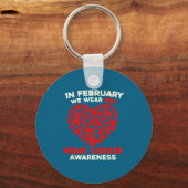 Heart Disease Awareness Go Red In February Health  Sleutelhanger (Voorkant)
