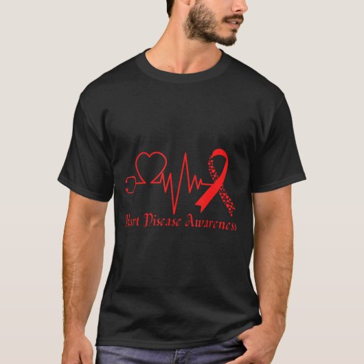 Heart Disease Awareness Go Red In February Health  T-shirt (Voorkant)
