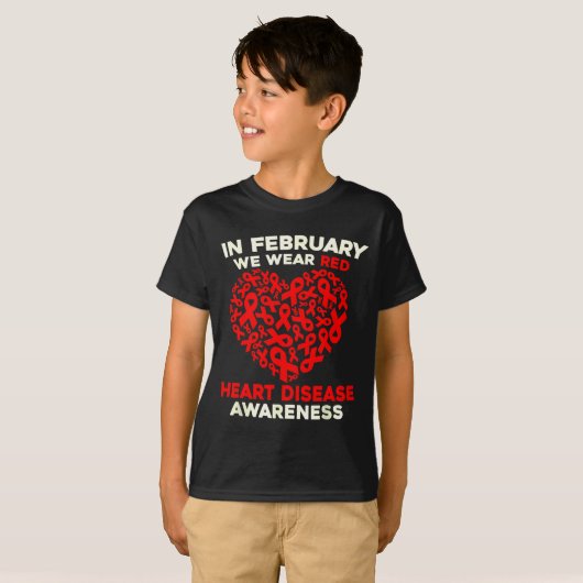 Heart Disease Awareness Go Red In February Health  T-shirt (Voorkant volledig)
