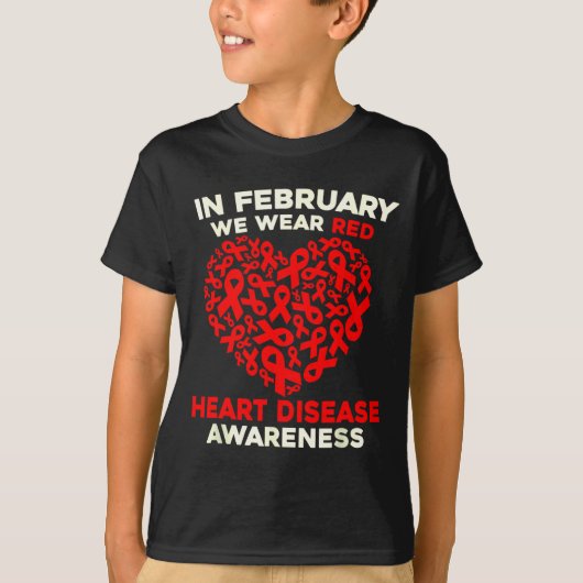Heart Disease Awareness Go Red In February Health  T-shirt (Voorkant)