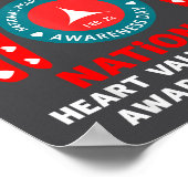 Heart Disease Awareness - Heart Valve Disease Awar Poster (Hoek)