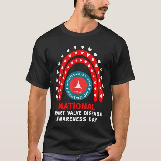 Heart Disease Awareness - Heart Valve Disease Awar T-shirt (Voorkant)