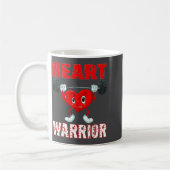 Heart Disease Awareness Heart Warrior Wear Red Hea Koffiemok (Links)