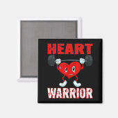 Heart Disease Awareness Heart Warrior Wear Red Hea Magneet (Voorkant / Achterkant)