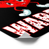 Heart Disease Awareness Heart Warrior Wear Red Hea Poster (Hoek)