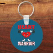 Heart Disease Awareness Heart Warrior Wear Red Hea Sleutelhanger (Voorkant)