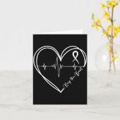 Heart Disease Awareness Heartbeat Chd Wear Red Hea Kaart (Gele Bloem)