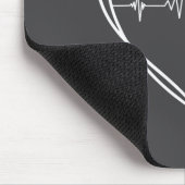 Heart Disease Awareness Heartbeat Chd Wear Red Hea Muismat (Hoek)