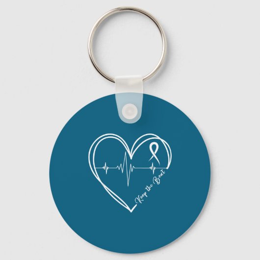 Heart Disease Awareness Heartbeat Chd Wear Red Hea Sleutelhanger (Voorkant)