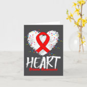 Heart Disease Awareness  Kaart (Gele Bloem)