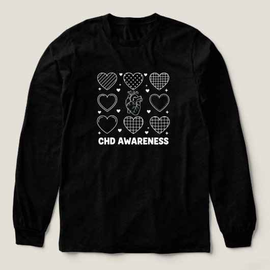 Heart Disease Awareness Month February Tri-Blend Shirt (Voorkant)
