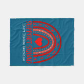 Heart Disease Awareness Month Open Heart Diseases  Fleece Deken (Voorkant (Horizontaal))