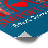 Heart Disease Awareness Month Open Heart Diseases  Poster (Hoek)