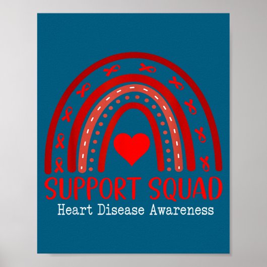 Heart Disease Awareness Month Open Heart Diseases  Poster (Voorkant)