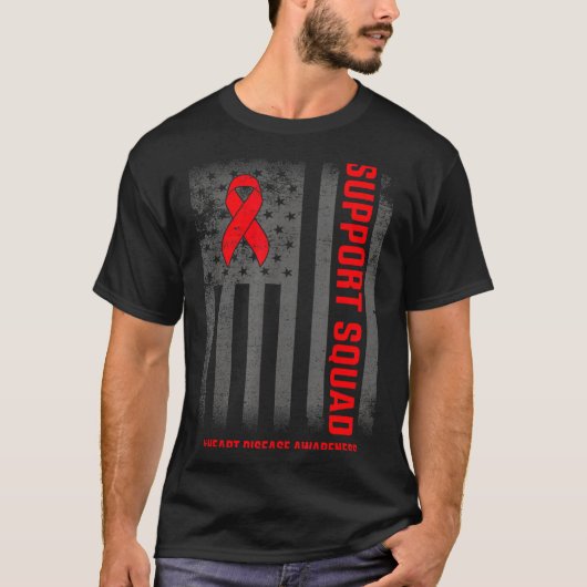 Heart Disease Awareness Month Open Heart Diseases  T-shirt (Voorkant)