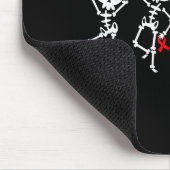 Heart Disease Awareness Month Skeleton Red Ribbon Muismat (Hoek)