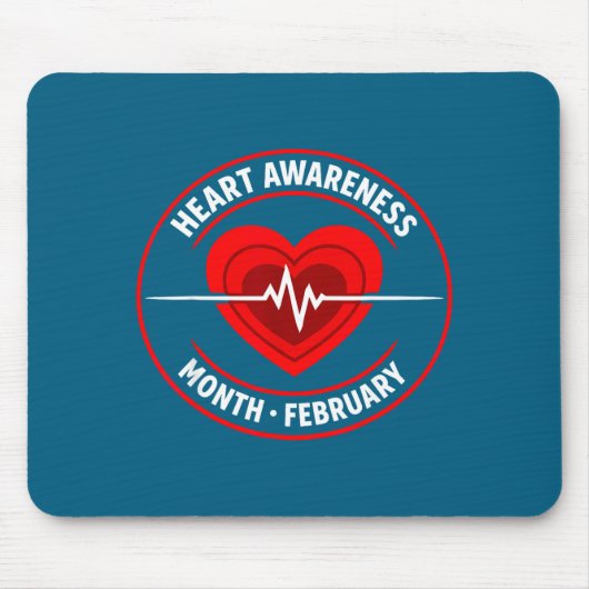 Heart Disease Awareness  Muismat (Voorkant)