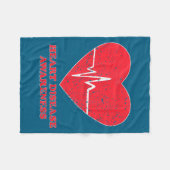 Heart Disease Awareness -national Wear Red Shirt D Fleece Deken (Voorkant (Horizontaal))