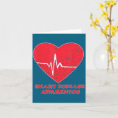 Heart Disease Awareness -national Wear Red Shirt D Kaart (Gele Bloem)
