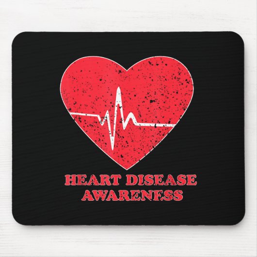 Heart Disease Awareness -national Wear Red Shirt D Muismat (Voorkant)