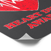 Heart Disease Awareness -national Wear Red Shirt D Poster (Hoek)