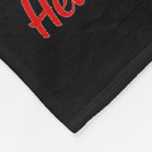 Heart Disease Awareness Red Butterflies Ribbon Sup Fleece Deken (Hoek)