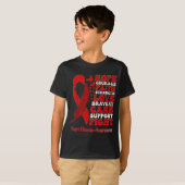 Heart Disease Awareness Red Butterflies Ribbon Sup T-shirt (Voorkant volledig)