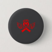 Heart Disease Awareness  Ronde Button 5,7 Cm (Voorkant)