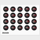 Heart Disease Awareness  Ronde Sticker (Vel)