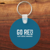 Heart Disease Awareness Shirt Go Red Heart Disease Sleutelhanger (Voorkant)