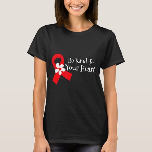 Heart Disease Awareness Shirt Heart Health Month  (Voorkant)