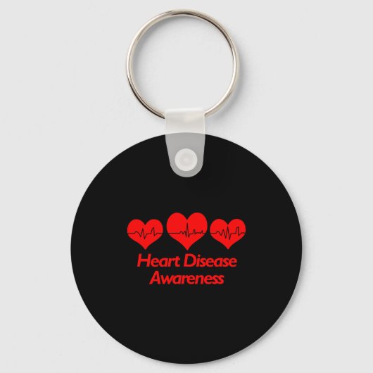 Heart Disease Awareness Shirt - Heart Health  Sleutelhanger (Voorkant)