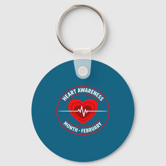 Heart Disease Awareness  Sleutelhanger (Voorkant)