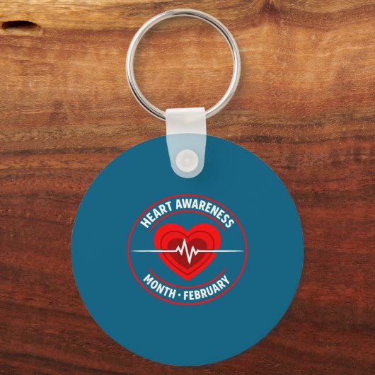 Heart Disease Awareness  Sleutelhanger (Voorkant)
