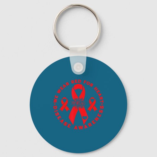 Heart Disease Awareness  Sleutelhanger (Voorkant)