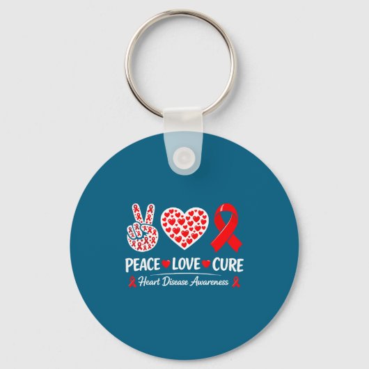 Heart Disease Awareness  Sleutelhanger (Voorkant)