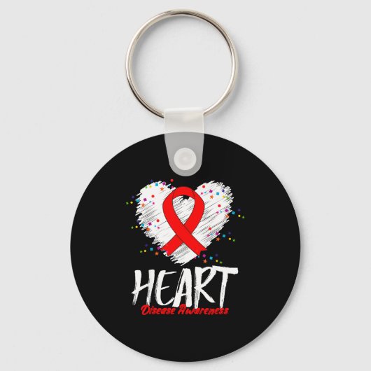 Heart Disease Awareness Sleutelhanger (Voorkant)