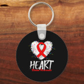Heart Disease Awareness Sleutelhanger (Voorkant)