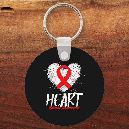 Heart Disease Awareness  Sleutelhanger (Voorkant)