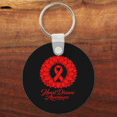 Heart Disease Awareness  Sleutelhanger (Voorkant)