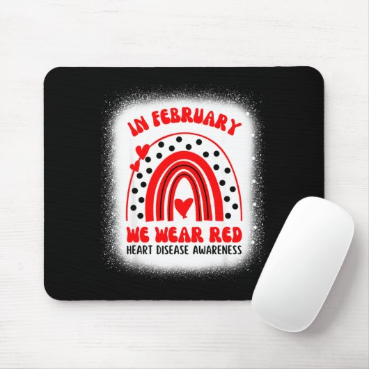 Heart Disease Awareness Supporting In February We  Muismat (Met muis)