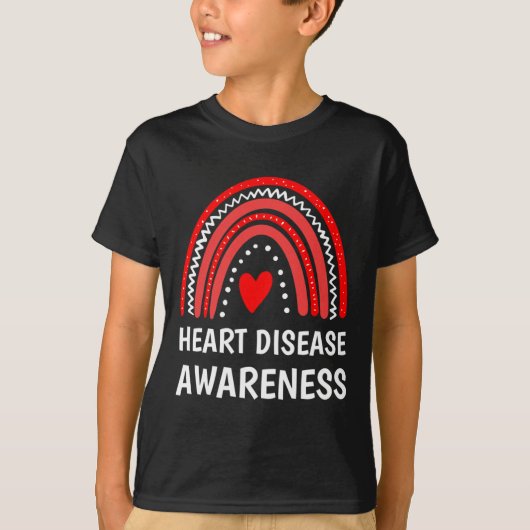 Heart Disease Awareness  T-shirt (Voorkant)