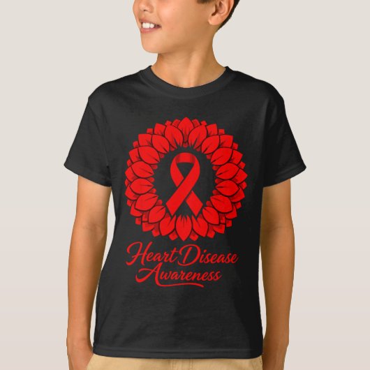 Heart Disease Awareness  T-shirt (Voorkant)