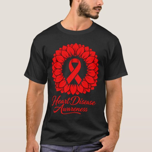 Heart Disease Awareness  T-shirt (Voorkant)