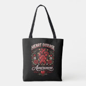 Heart Disease Awareness Tote Bag (Achterkant)