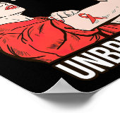 Heart Disease Awareness Warrior Unbreakable Surviv Poster (Hoek)