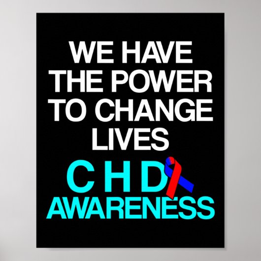 Heart Disease Defect Survivor CHD Warrior 4 Poster (Voorkant)