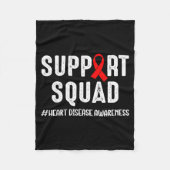 Heart Disease Warrior Support Squad Heart Disease  Fleece Deken (Voorkant)
