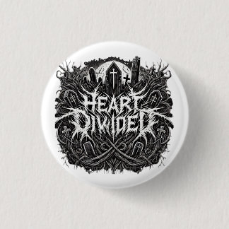 Heart Divided - Graveyard Logo Pin Ronde Button 3,2 Cm